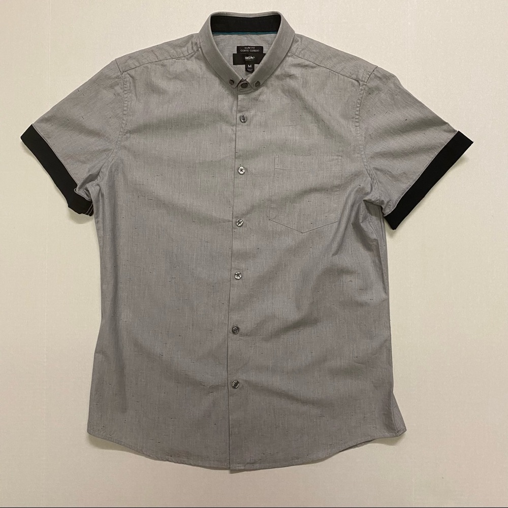 Mossimo Grey Button Down Shirt